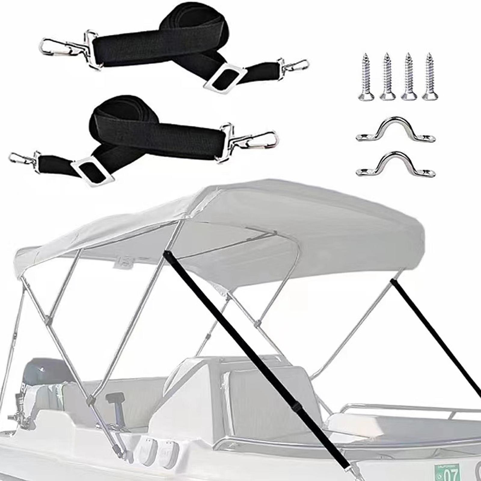 Fishing Boat Steering Wheel - 2Pcs Adjustable Bimini Top Straps Eye