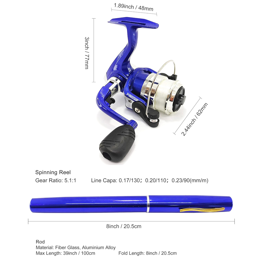 Telescopic Mini Fishing Rod Ca - Penn Reel Fierce ulasan dan harga